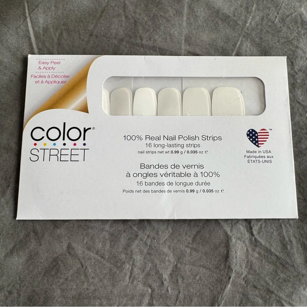*Retired* Color Street: Swiss and Tell | White Solid Neutral Minimalist Solid - Picture 3 of 13